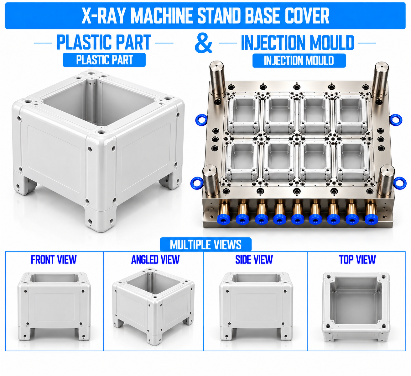 X-Ray Machine Plastic Stand Base Cover Mould and Moulding Service